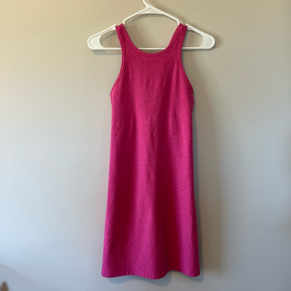 beyond yoga space dye under lock and key dress pink magenta